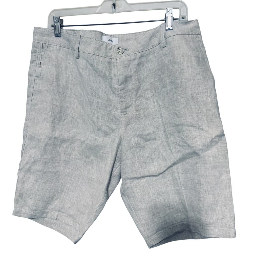 Jules 100% Linen Bermuda Shorts Mens 34x11 Beige Resort beach European France